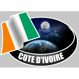 COTE D'IVOIRE (10x14cm) - Sticker/autocollant