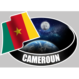 CAMEROUN (10x14cm) - Sticker/autocollant