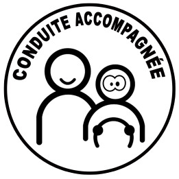 conduite accompagnée ado concentré - 15cm - Sticker/autocollant
