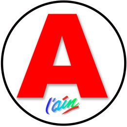 A 01 Ain - 15cm - Sticker/autocollant