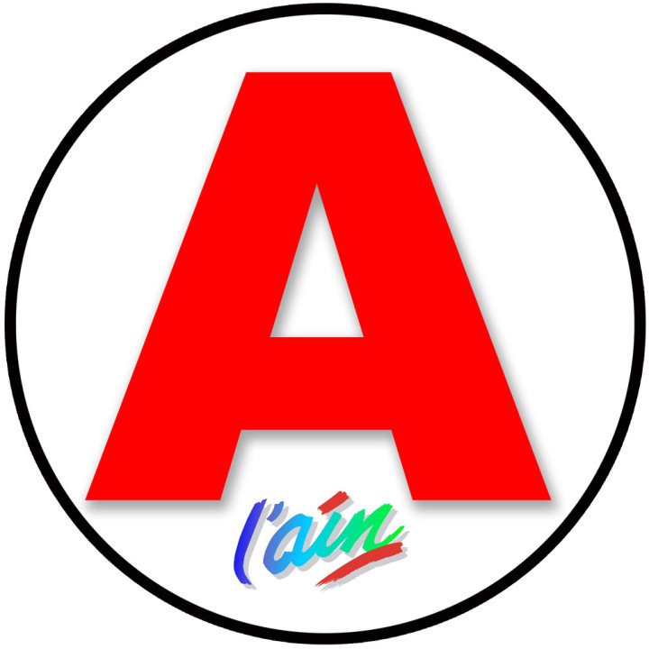 A 01 Ain - 15cm - Sticker/autocollant