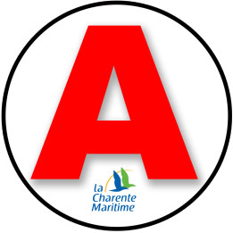 A 17 La Charente-maritime - 15cm - Sticker/autocollant
