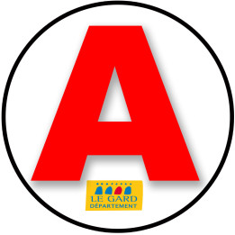 A 30 Le Gard - 15cm - Sticker/autocollant