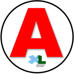 A 40 Les Landes - 15cm - Sticker/autocollant