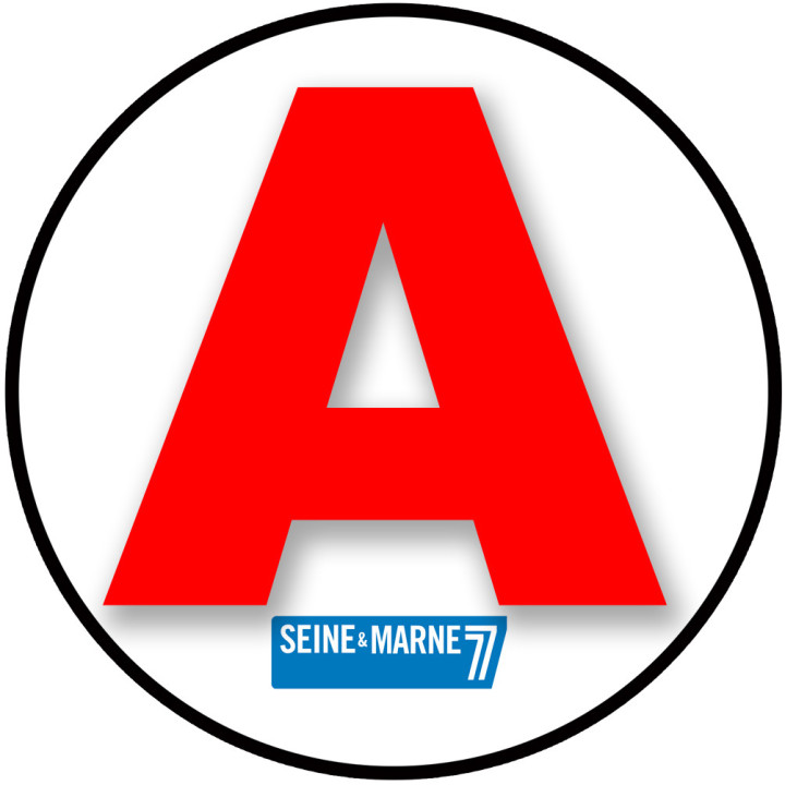 A 77 La Seine et Marne - 15cm - Sticker/autocollant