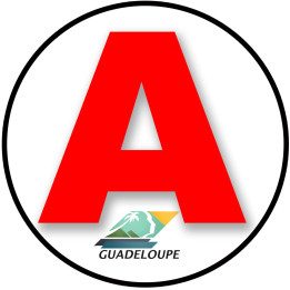 A 971 La Guadeloupe - 15cm - Sticker/autocollant