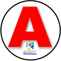 A 974 La Réunion - 15cm - Sticker/autocollant
