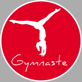 Gymnaste attitude (5cm) - Sticker/autocollant