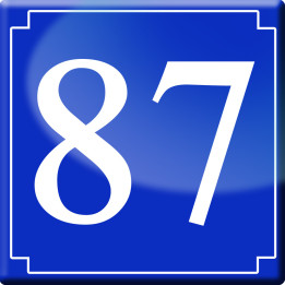 numéroderue87 - classique 10x10cm - Sticker/autocollant