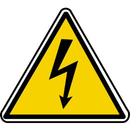 danger électrique (20x18.2cm) - Sticker/autocollant