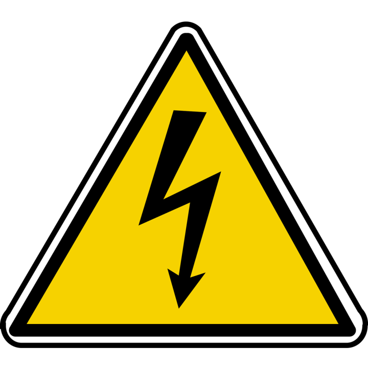danger électrique (20x18.2cm) - Sticker/autocollant