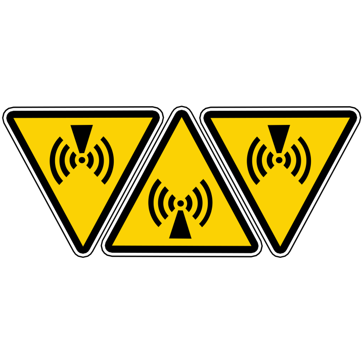 risques électromagnétique (3fois 5x4.5cm) - Sticker/autocollant