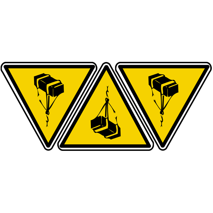 charges suspendues (3fois 10x9cm) - Sticker/autocollant