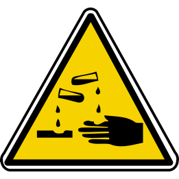 corrosif important (20x18.2cm) - Sticker/autocollant