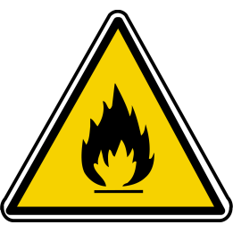 inflammable (20x18.2cm) - Sticker/autocollant