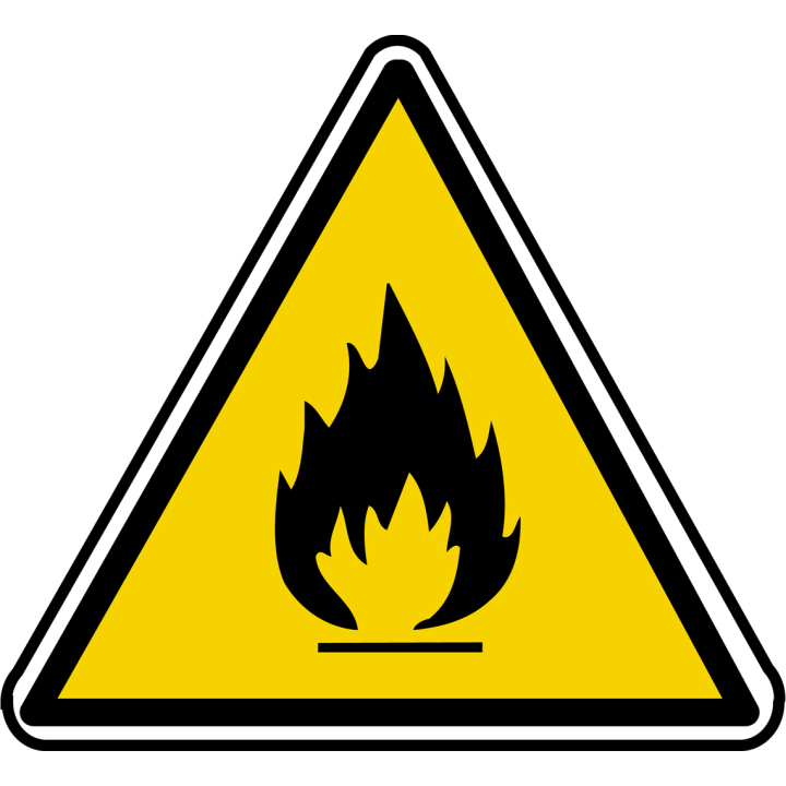 inflammable (20x18.2cm) - Sticker/autocollant
