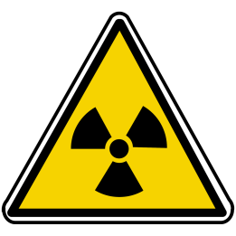 radiations ionisantes (10x9cm) - Sticker/autocollant
