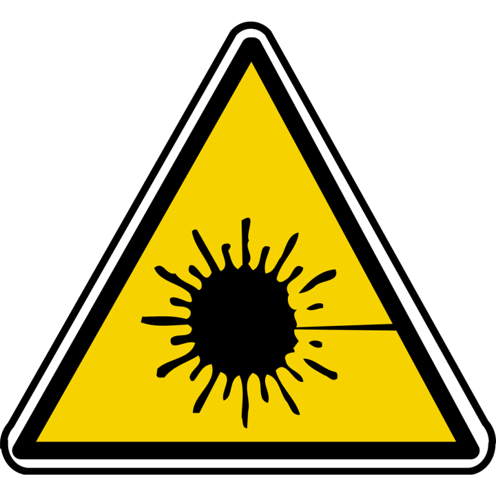 rayonnement laser (10x9cm) - Sticker/autocollant