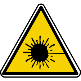 rayonnement laser (15x13.5cm) - Sticker/autocollant