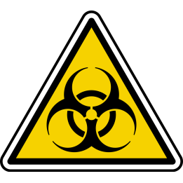 risque biologique (20x18.2cm) - Sticker/autocollant