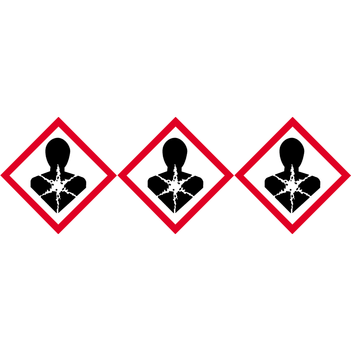 produits cancérogènes mutagènes toxiques - 3 fois 5cm - Sticker/aut