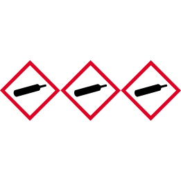 produit gaz sous pression - 3 fois 5cm - Sticker/autocollant