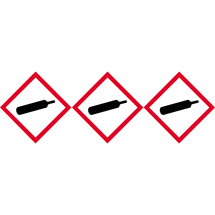 produit gaz sous pression - 3 fois 5cm - Sticker/autocollant