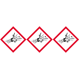 produits peuvent exploser - 3 fois 10cm - Sticker/autocollant