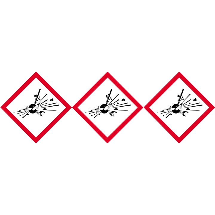 produits peuvent exploser - 3 fois 10cm - Sticker/autocollant