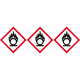 produits peut provoquer ou aggraver un incendie (3 fois 10cm) - Sticke