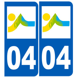 immatriculation 04 Alpes-de-Haute-Provence - Sticker/autocollant