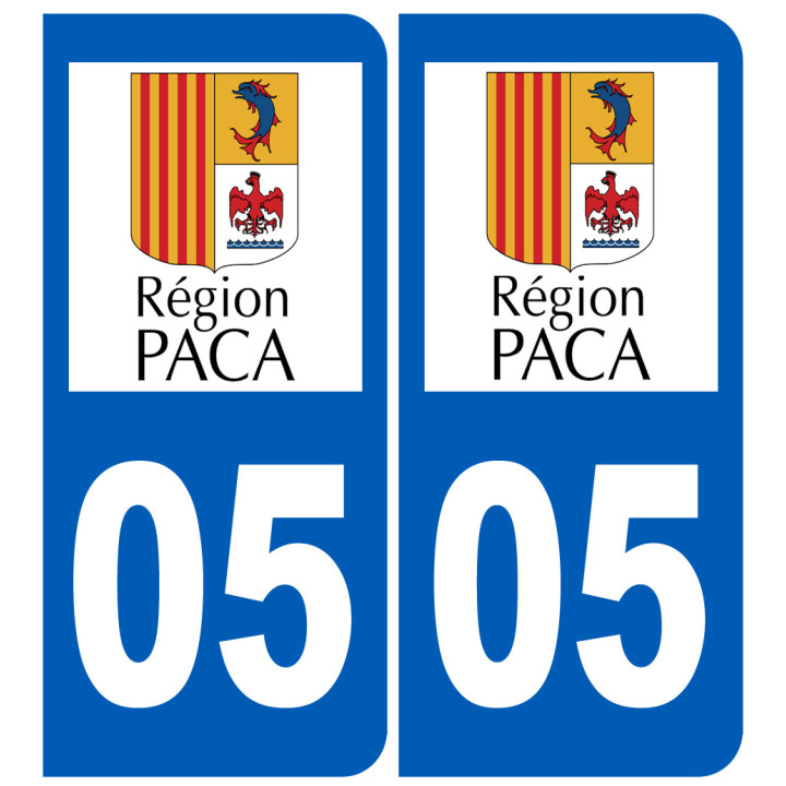 immatriculation 05 PACA - Sticker/autocollant