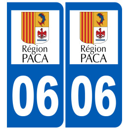 immatriculation 06 PACA - Sticker/autocollant