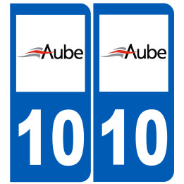 immatriculation 10 Aube - Sticker/autocollant