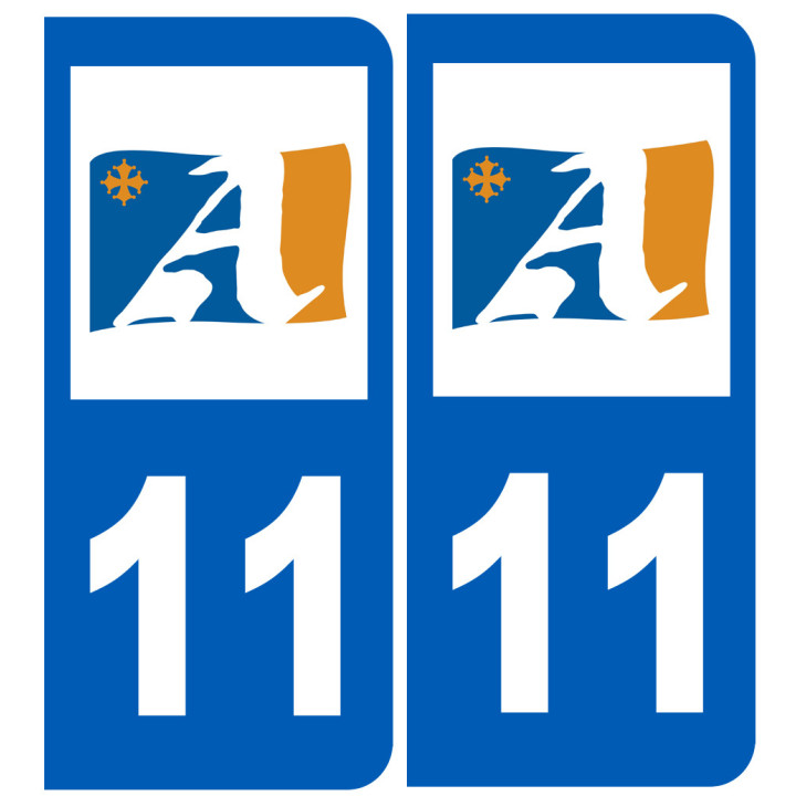 immatriculation 11 Aude - Sticker/autocollant