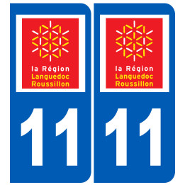 immatriculation 11 Languedoc Roussillon - Sticker/autocollant