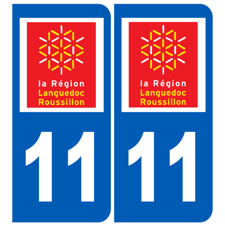 immatriculation 11 Languedoc Roussillon - Sticker/autocollant