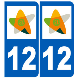 immatriculation 12 Aveyron - Sticker/autocollant