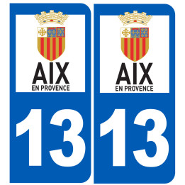 immatriculation 13 Aix - Sticker/autocollant
