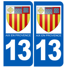 immatriculation 13 Aix-en-Provence - Sticker/autocollant
