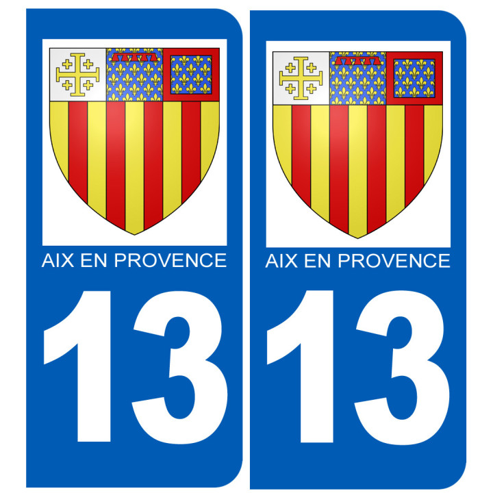 immatriculation 13 Aix-en-Provence - Sticker/autocollant