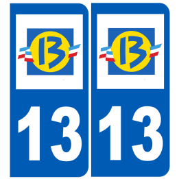 immatriculation 13 PACA - Sticker/autocollant