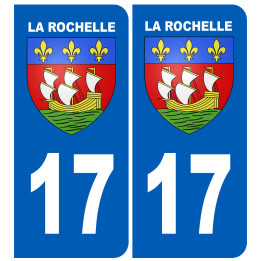 immatriculation La Rochelle 17 - Sticker/autocollant