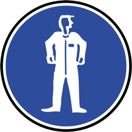 Protection corporelle obligatoire - 10cm - Sticker/autocollant