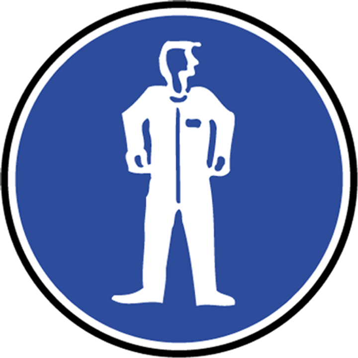Protection corporelle obligatoire - 10cm - Sticker/autocollant