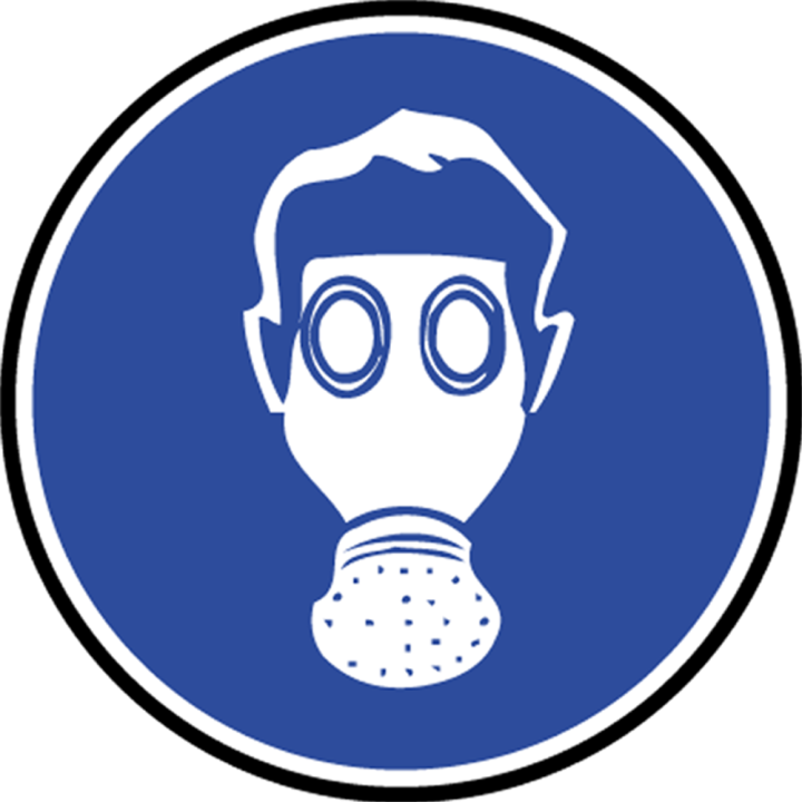 Protection voie respiratoire - 20cm - Sticker/autocollant