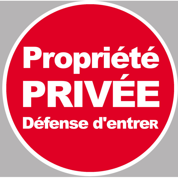 propriété privée (15cm) - Sticker / autocollant