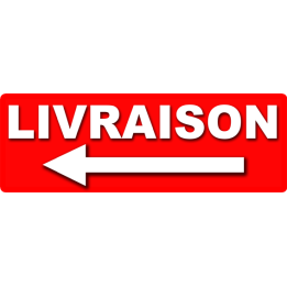 Livraison gauche (29x10cm) Sticker / autocollant