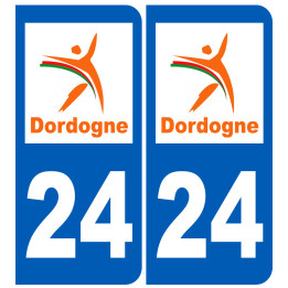 immatriculation 24 Dordogne - Sticker/autocollant