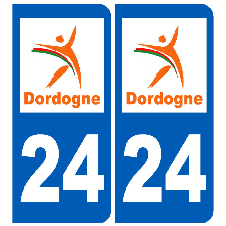 immatriculation 24 Dordogne - Sticker/autocollant